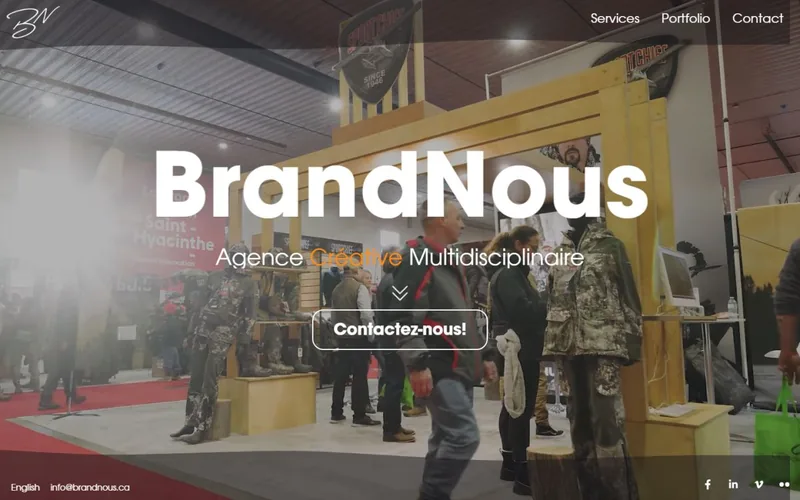 Le site de BrandNous Média sur ordinateur