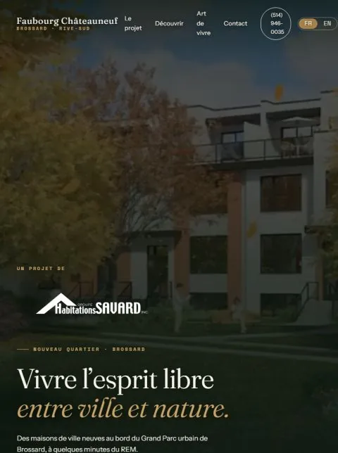 Le site de Faubourg Châteauneuf sur tablette