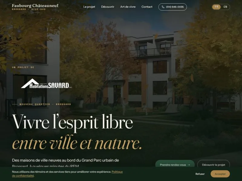 Aperçu du site de Faubourg Châteauneuf